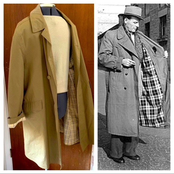 Vintage Other - 1960s plaid liner trench coat